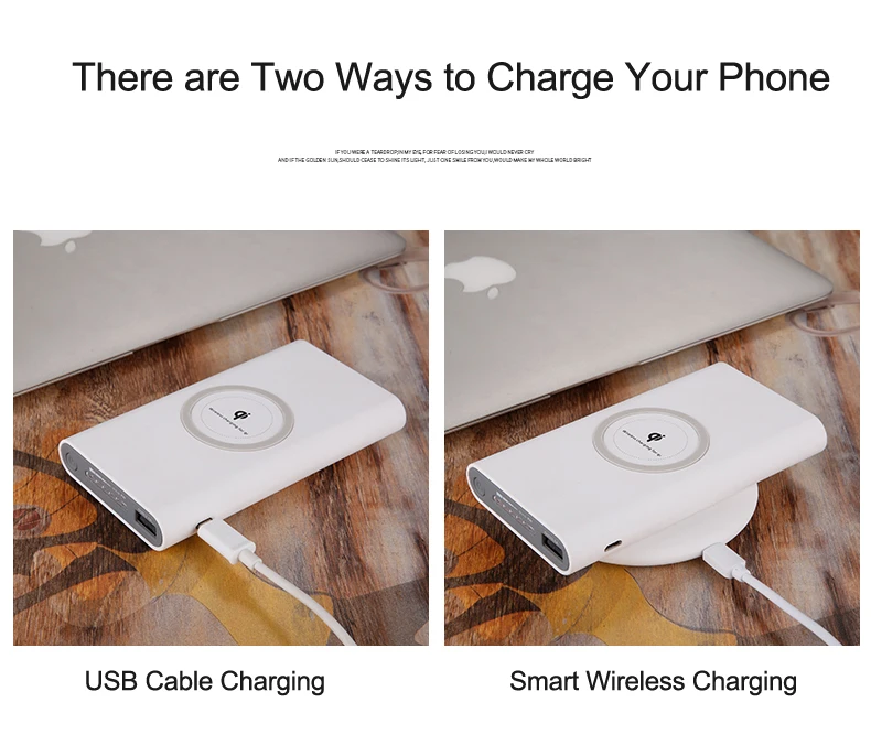 Slim Wireless Power Banks 10000Mah Wireless Charging Power Bank - ANKUX.COM