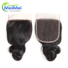 Factory hot sale virgin brazilian closure piece 4*4 lace vietnam hair with low price