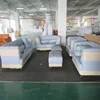 Promotion 2019 new design real leather for living room in stock only one set SOFA LIVING ROOM