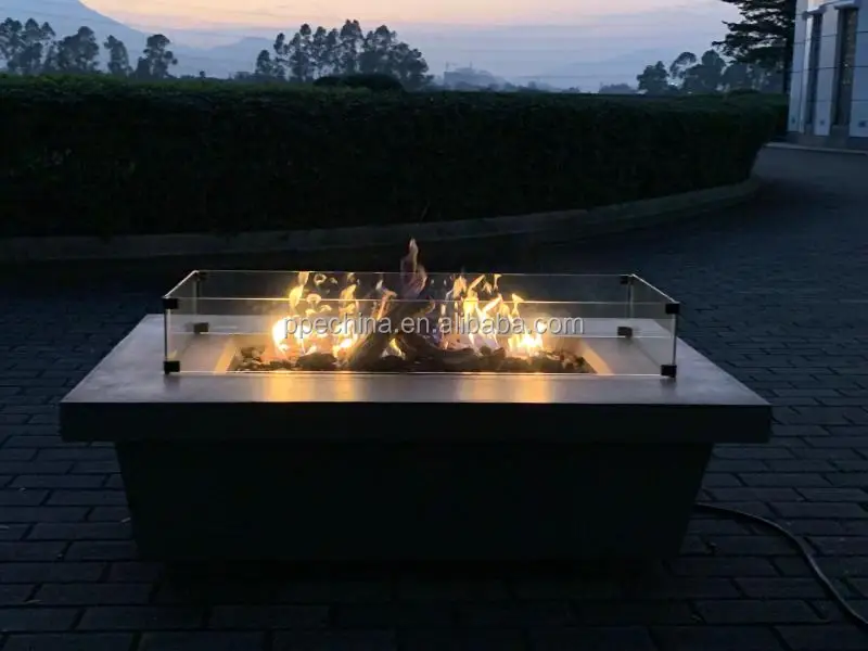 Villa Garden Outdoor  Propane Fire Pit Table /  Steel gas Fire pit