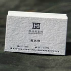 Custom Printing High Quality 450gsm Cotton Paper Business Card With Embossed Debossed Logo