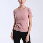 woman fitness Yoga Gear gym suit run half sleeve T-shirt knitting summer clothing sports wear