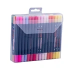 Water Pen Color High Quality Water Based Brush Marker Pen Brush Tip Marker 24 Color Watercolor Brush Pen for Sketching