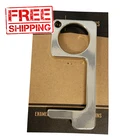 Hand Tool Door Opener Hygiene Antimicrobial Zinc Alloy Non-contact Portable Press Elevator Keychain