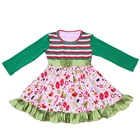 Christmas Kids Clothing Special Kids Smock Dress Autumn Girl Stripe Toddler's Skirts