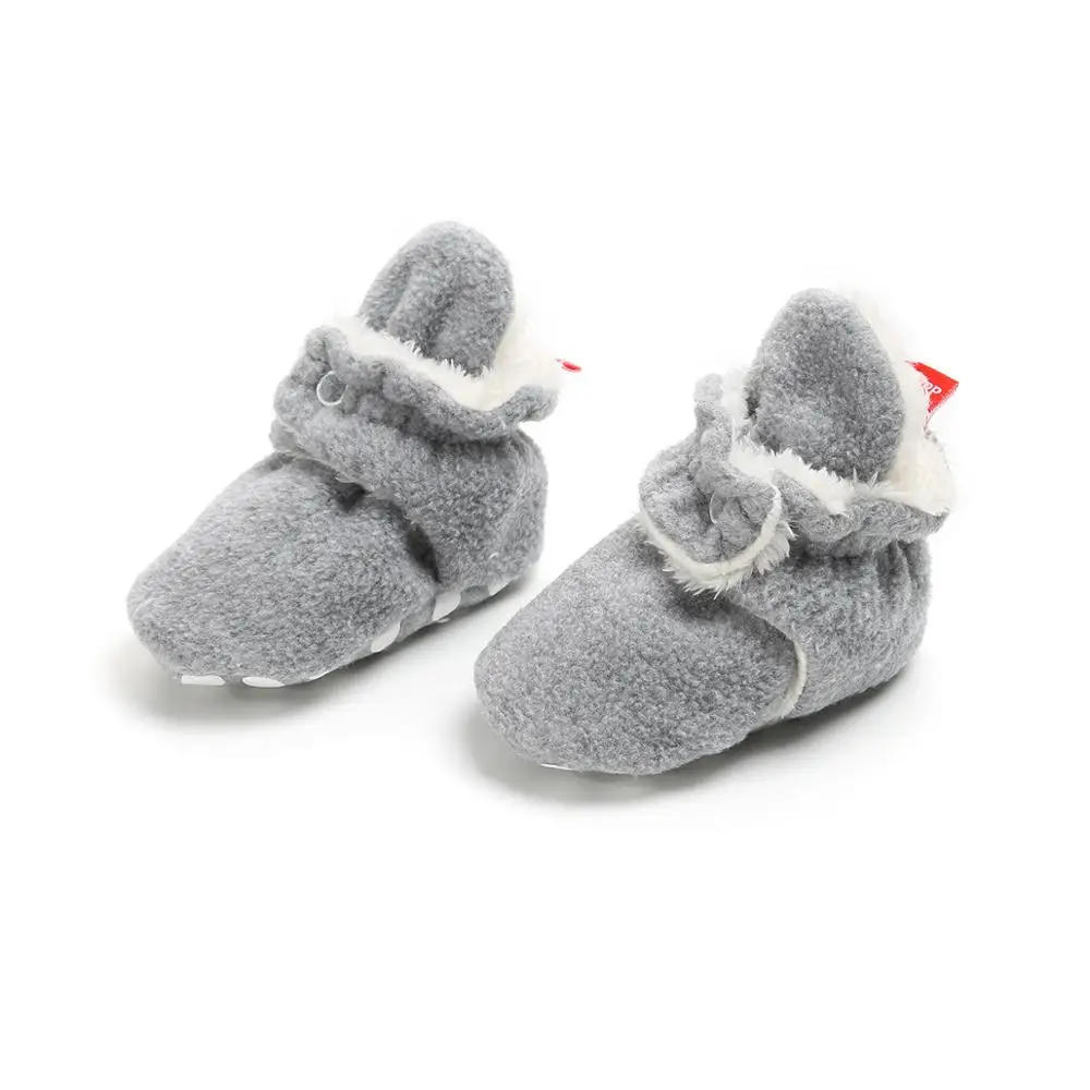Winter Warm Newborn Baby Socks Shoes Boy Girl Toddler First Walkers Booties Cotton Comfort Soft Anti-slip factory