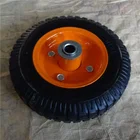 durable 200mm diameter 8 inch solid rubber wheel for tool carts