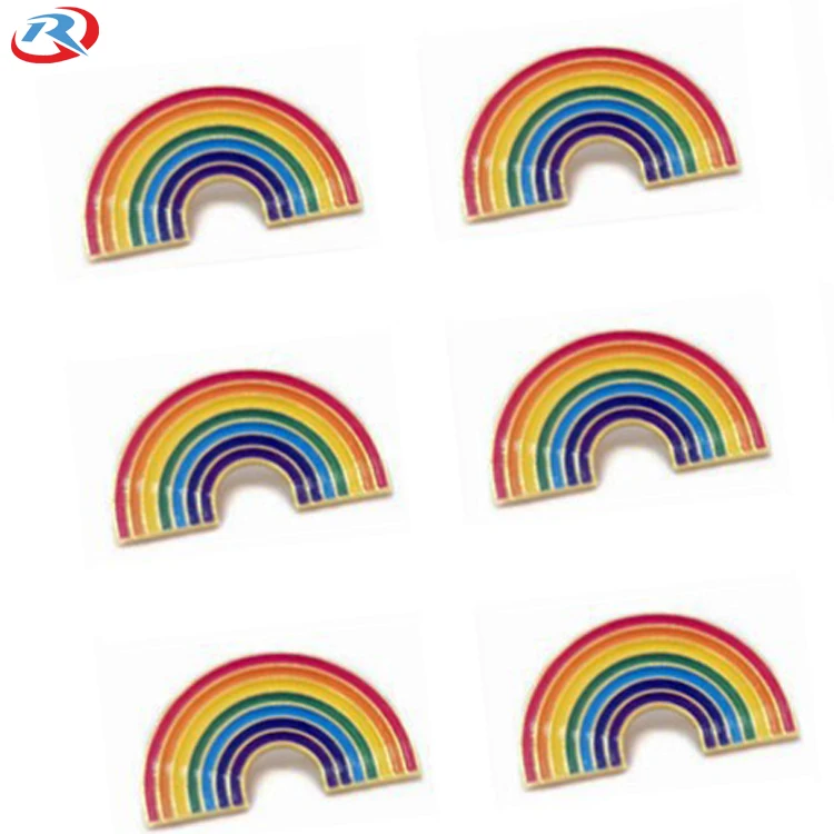 Wholesale Lgbt Rainbow Lesbian Gay Pride And Equality Heart Shape Metal