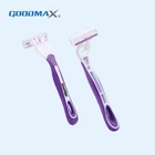 Professional factory made women body triple blade hair hospital razor