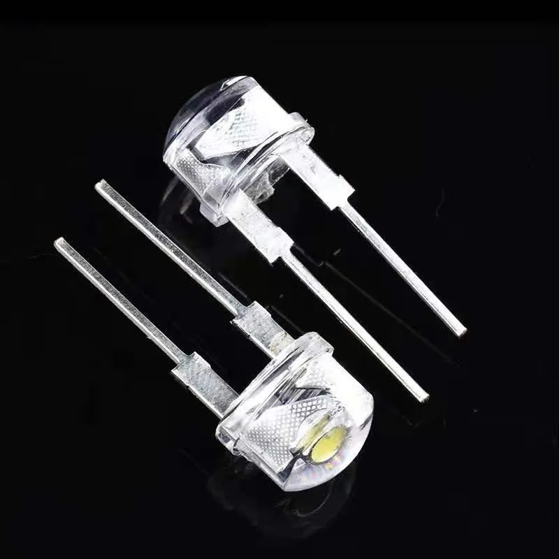 8mm Straw Hat Led Diode Ultra Bright White 0 25w 0 5w 0 75w F8 Power 0