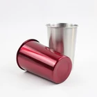 Copper Tumbler Wholesale Copper Plated Pint Cup Glass Tumbler Mug Metal Drinking Glasses