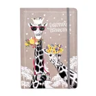 Ever Creative brown custom design hard cover notebook with elastic band