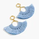 Customizable New Design Big Tassel Woven Handmade Earrings