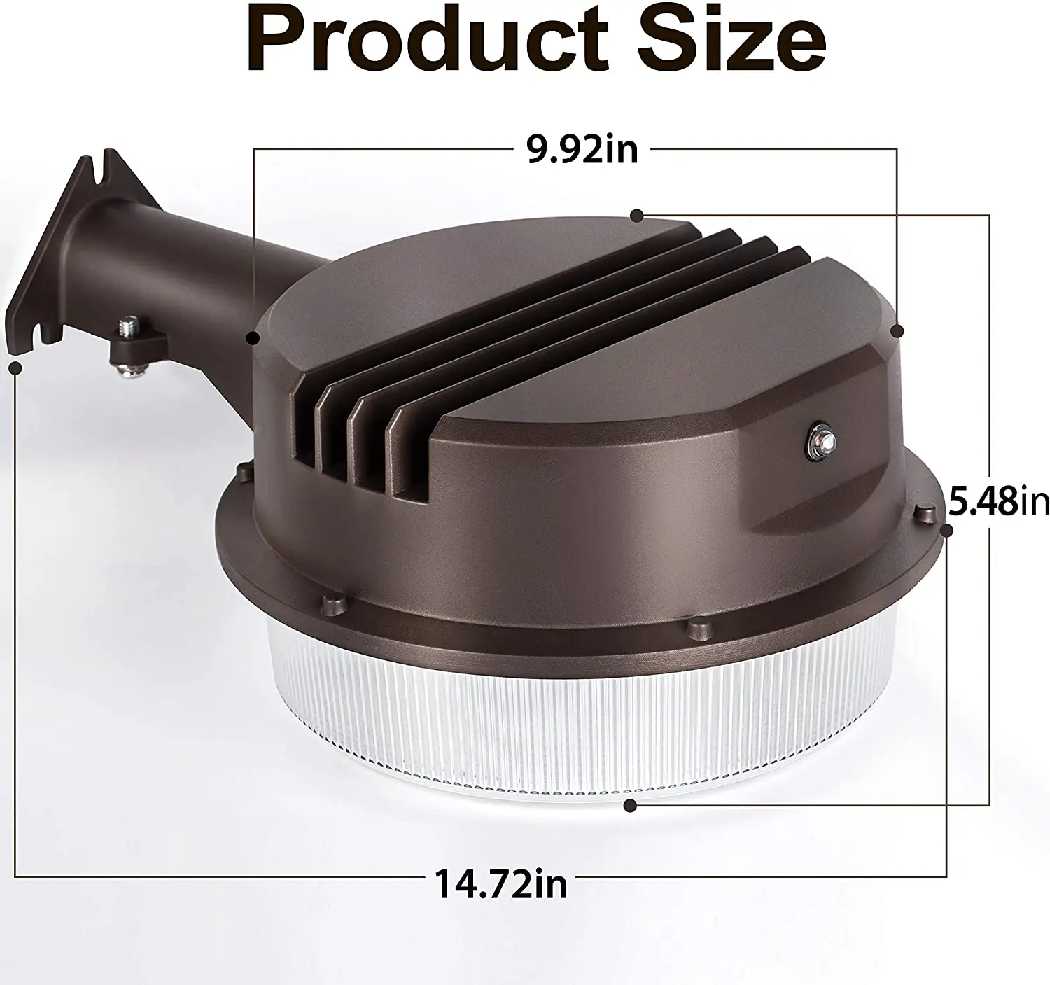100 Watts Dusk to Dawn Photocell Included 5000K Daylight Perfect Yard Light Barn Light LED Area Light with 5 years warranty