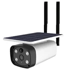 4G Sim Card Outdoor 1080P 50 Meter Night Vision Bullet Solar CCTV Security Camera