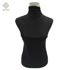 Custom black knitting shirt Fabric 30% silk 70% wool Pure Silk Stretch Knitted Garment Fabric