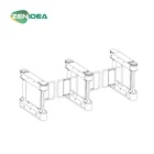 Swing Barrier High Security Semi-auto 304 Stainless Steel Swing Barrier Gate For Corporate Lobbies