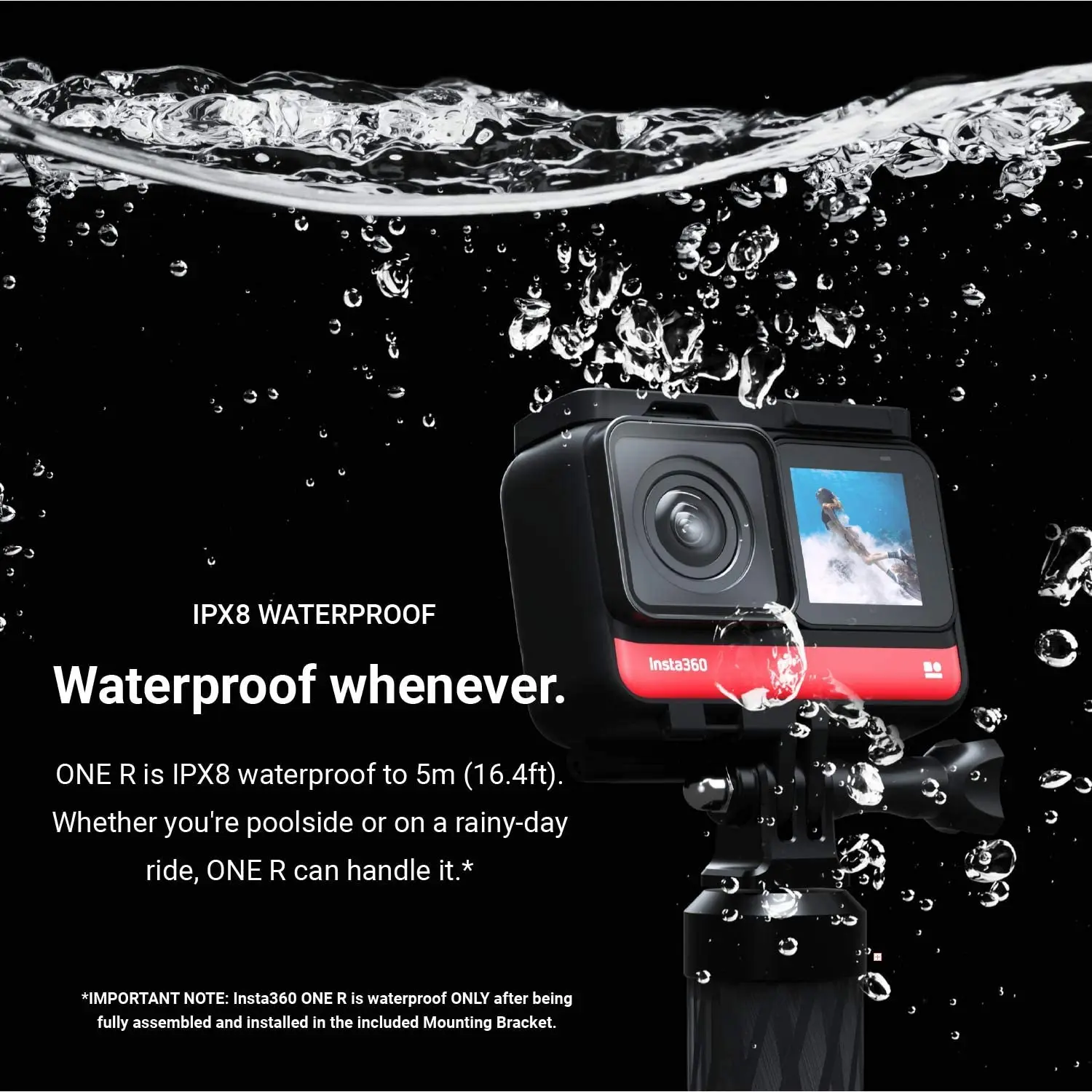 Insta360 ONE R Twin Edition 4K Wide Angle 60FPS Super 5.7K Dual-Lens 360 Action Camera