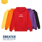 Plain Hoodies Custom High Quality Pullover Plain Oversized 100% Cotton Printed Men Hoodies