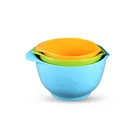 Melamine Mixing Bowl 3 Set Colorful Salad Plastic