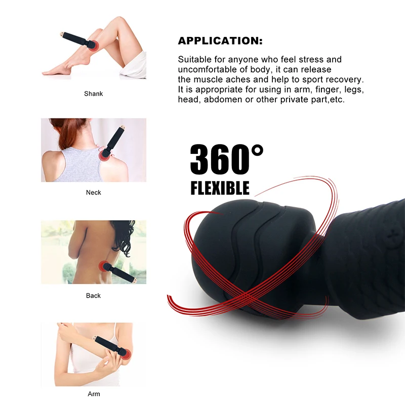 Female Electric Clitoris Massager Silicone Adult Sex Toys Wand Vibrator