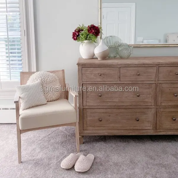 modern high-quality furniture indoor furniture bedroom set 8-Drawer Wide Dresser