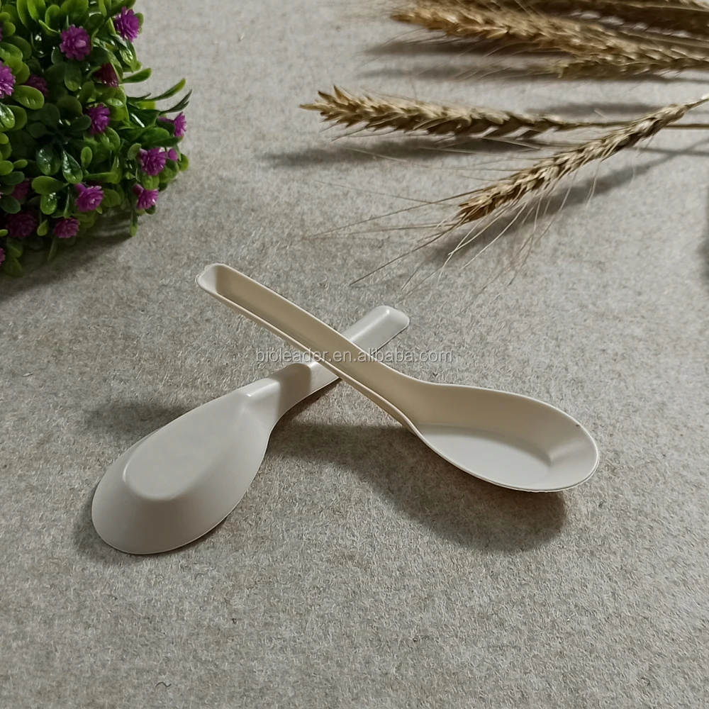 Disposable Cornstarch Eco-friendly Plastic Wholesale Biodegradable Spoon
