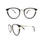 New acetate metal frame men women eyewear wide squared eyeglass frames