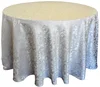132 round cheap damask table cloth for banquet hall
