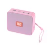 TG166 cheap cost mini portable wireless speaker multi color square shape mini speaker support TF card USB drive FM