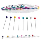 Colorful Round Pearl Head Dressmaking Quilting Pins for Crafts Sewing Decorations