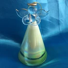 New design glass angel with LED light for Christmas holiday