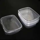 PET clear personalized biodegradable salad plastic bowl with lid