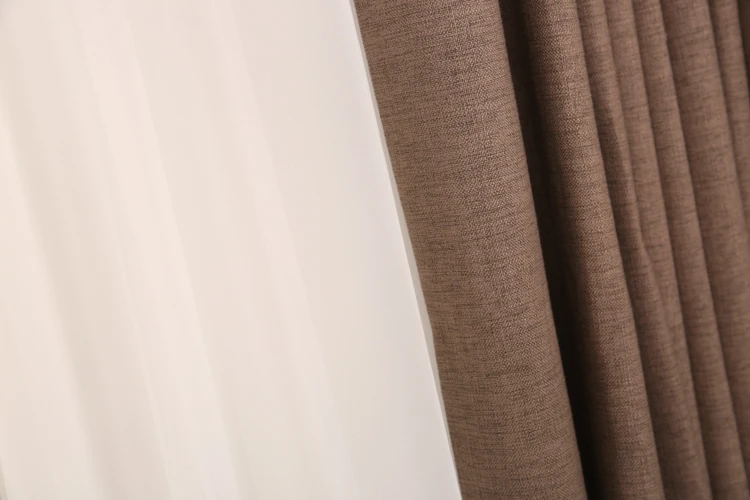 intelligent texture semi-transparent sheer curtain zigbee smart electric motorized curtain - ANKUX.COM