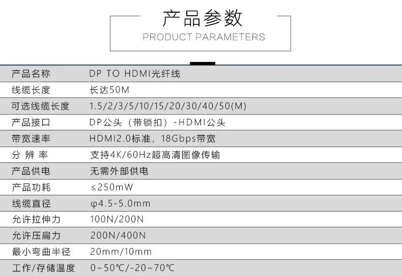 Poshshine OEM High Quality Male To Male 4K 1080p DP To HDMI Adapter Cable - ANKUX.COM