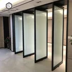 Entrance Door Wood Glass Pivot Door for Office Building
