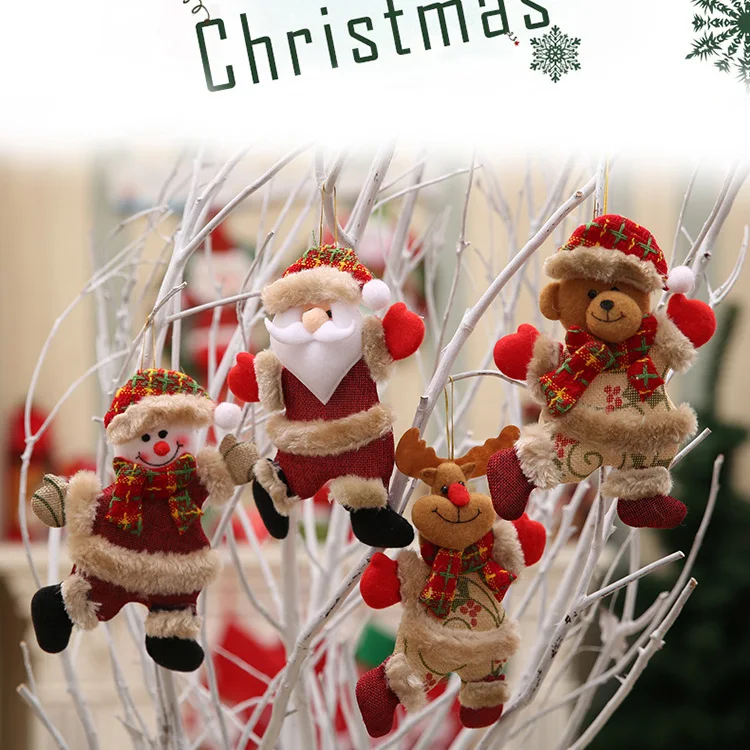 ornaments santa claus snowman deer bear christmas decoration