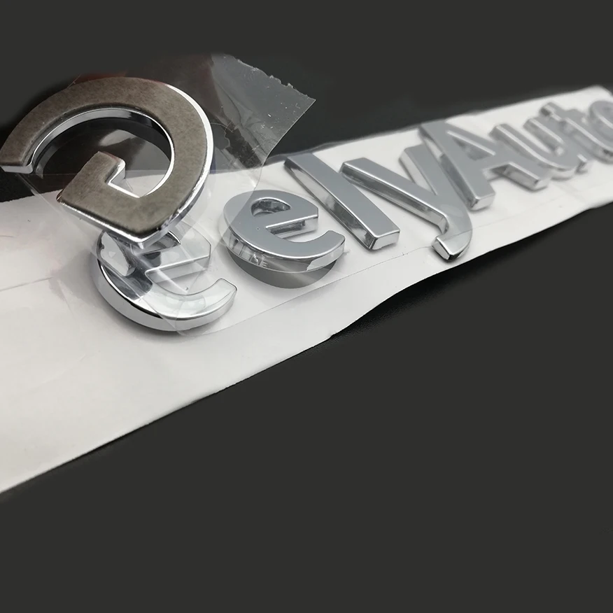 Custom D Chrome Logo Sticker Self Adhesive Chrome Letters For Cars