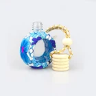 Luxury car air freshener diffuser glass bottle empty hanging car perfume bottle