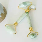 Logo Customization Massage Roller Natural Double Head Jade Roller Face Massage Roller Facial Beauty Massager
