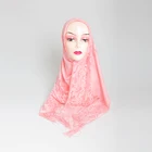 2019 newest design autumn winter Muslim arab shawl factory cheap lace hijab scarf