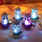 Christmas Light New Cup Shape Christmas Decoration Candle Color Changing Electric Led Candle Light