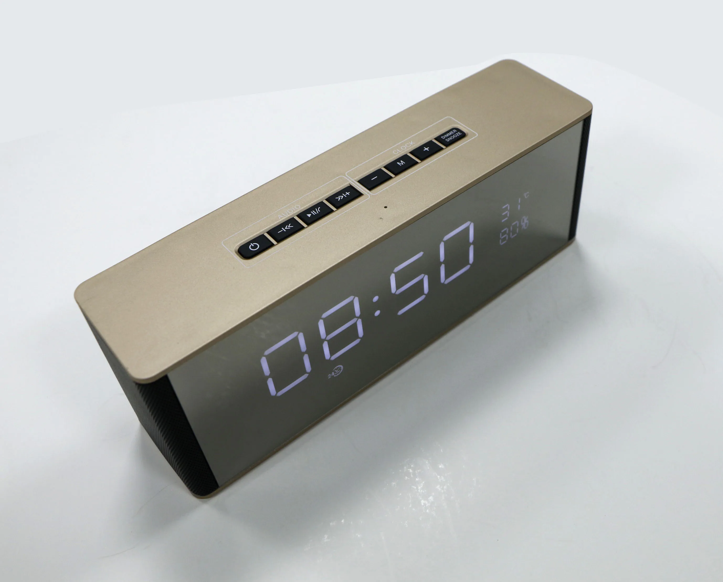 High Quality Bluetooth Speaker Portable Wireless Loudspeaker Alarm Clock Stereo Speaker Bluetooth - ANKUX.COM