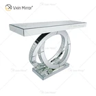 Luxury modern WXF-536 postmodern mirror furniture hotel hallway console table with mirror
