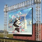 High quality full color outdoor P4 advertising led video wall waterproof rental large led screen display