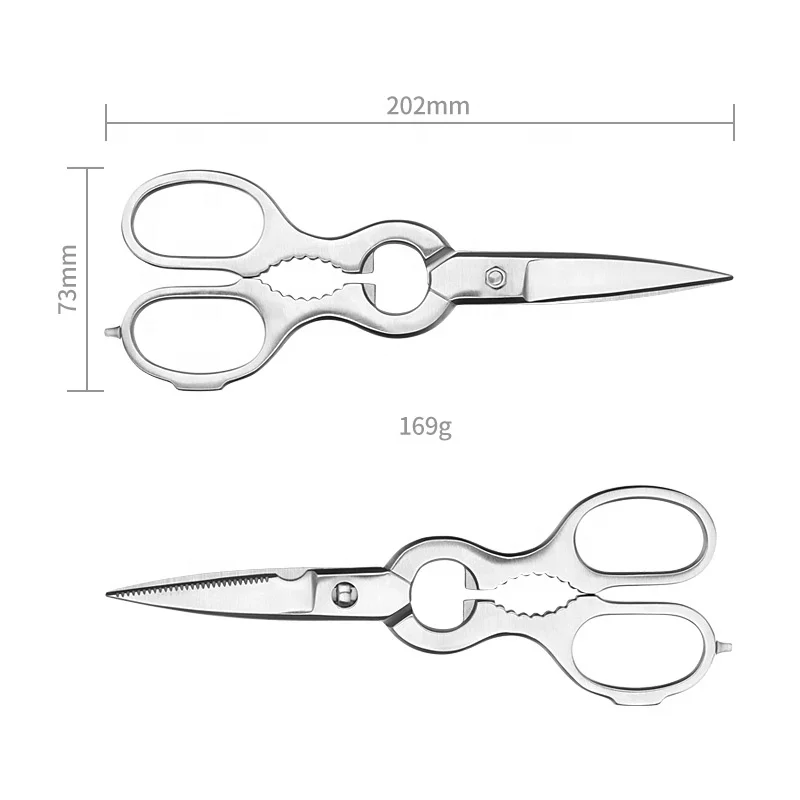 Multi-function Japanese Take-Apart Stainless Steel Utility Kitchen Scissors Shears