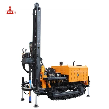 KW180 200 m depth hydraulic driven  pipe drilling machine, View portable water well drilling rig mac