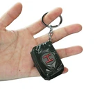 Customized Metal Zinc Alloy Silver Copper Mini 3D Hot Game Weapon Pan Helmet Gun Mobile Phone Keychain