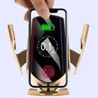 New Automatic Car Amazon New Trending R2 15W Mobile Phone Automatic Fast Qi Wireless Charging Car Holder