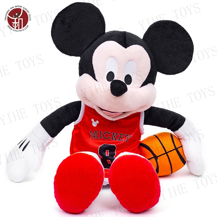 Baby Toy Stuffed Animal Knitted Sports Mickey PP Cotton Anime Plush Toys